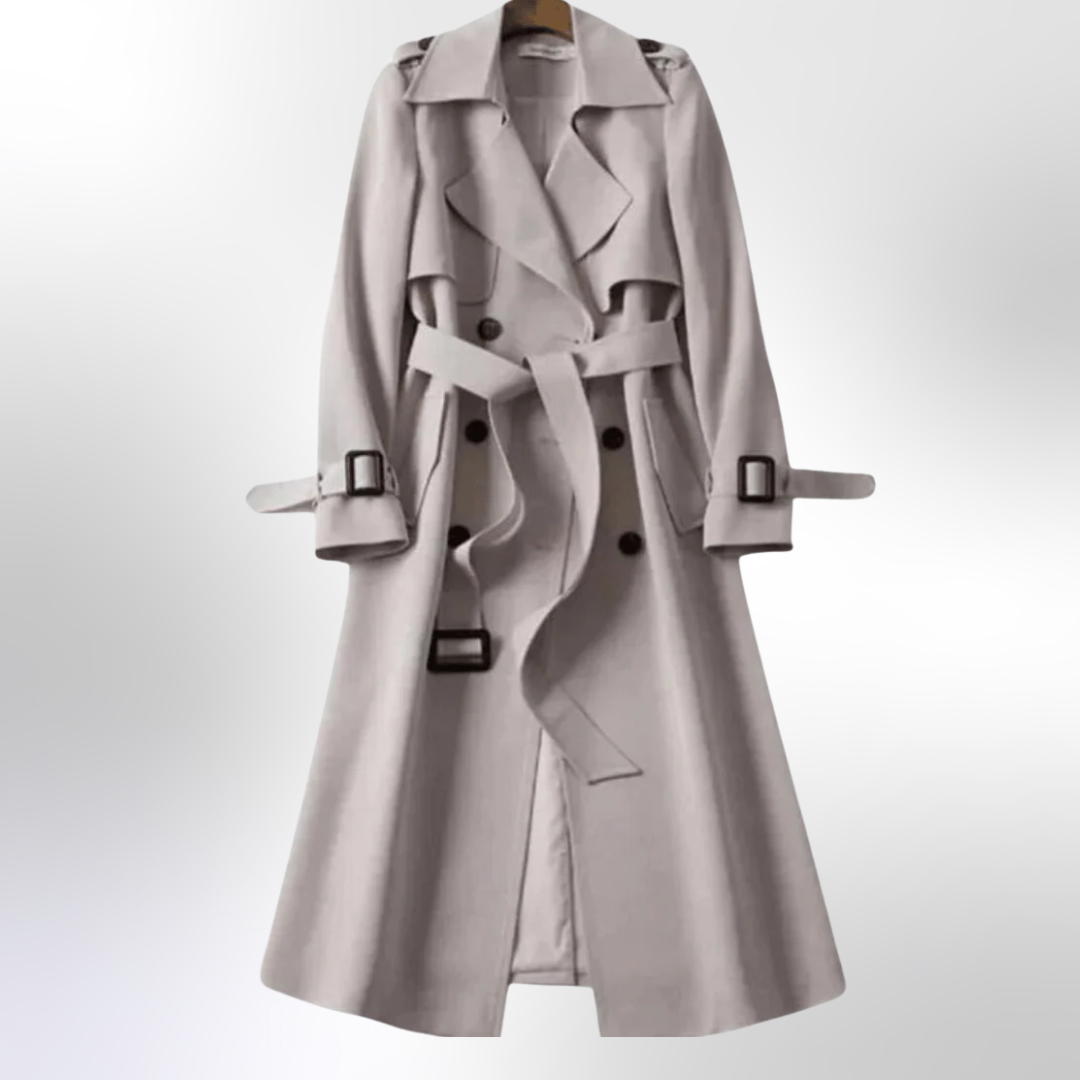Women’s Double Breasted Belted Trench Coat