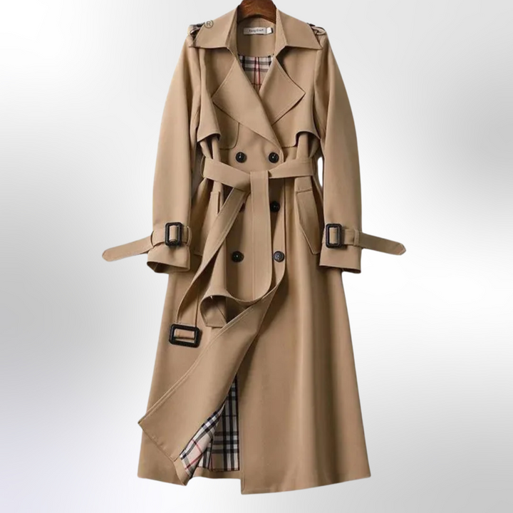 Women’s Double Breasted Belted Trench Coat