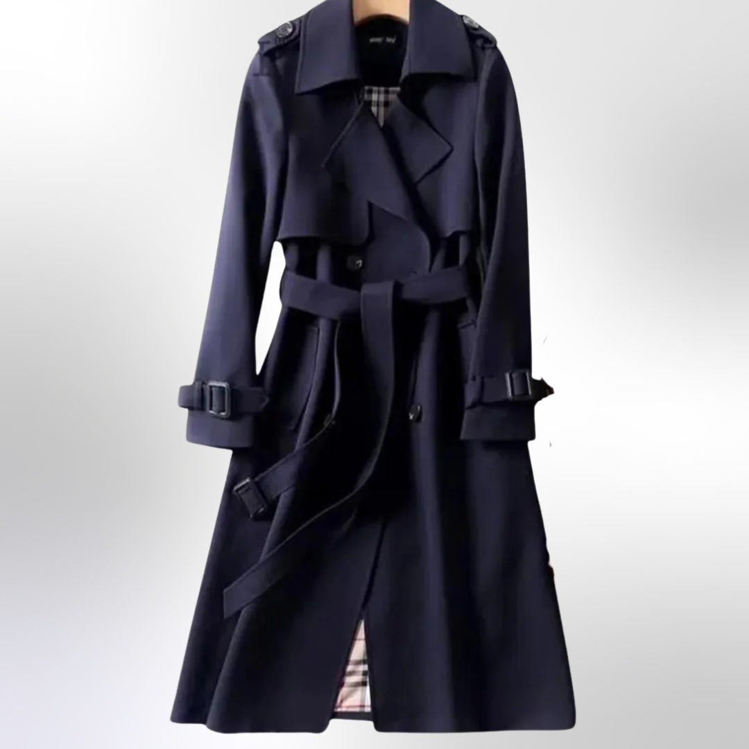 Women’s Double Breasted Belted Trench Coat