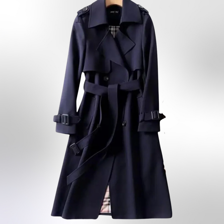 Women’s Double Breasted Belted Trench Coat
