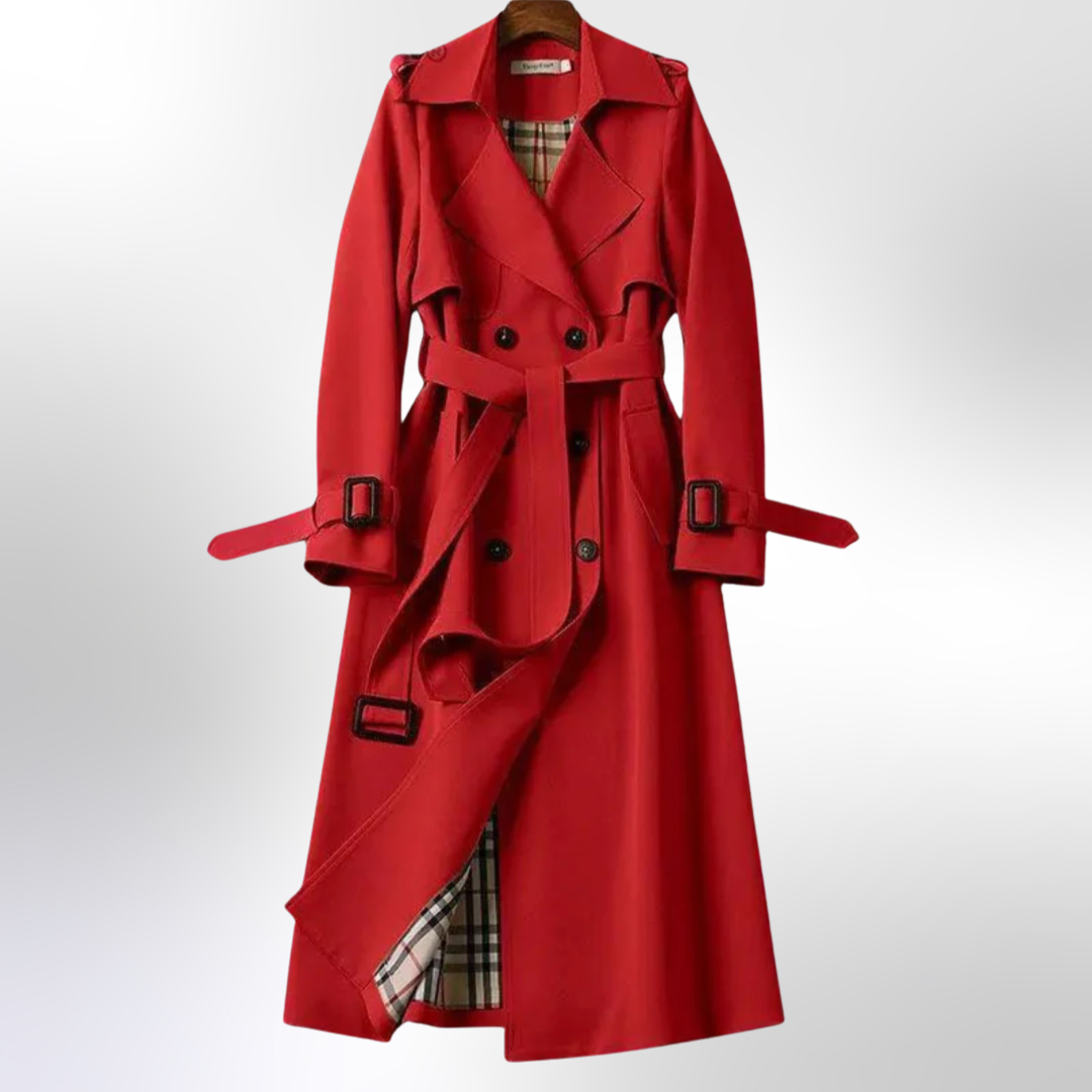 Women’s Double Breasted Belted Trench Coat