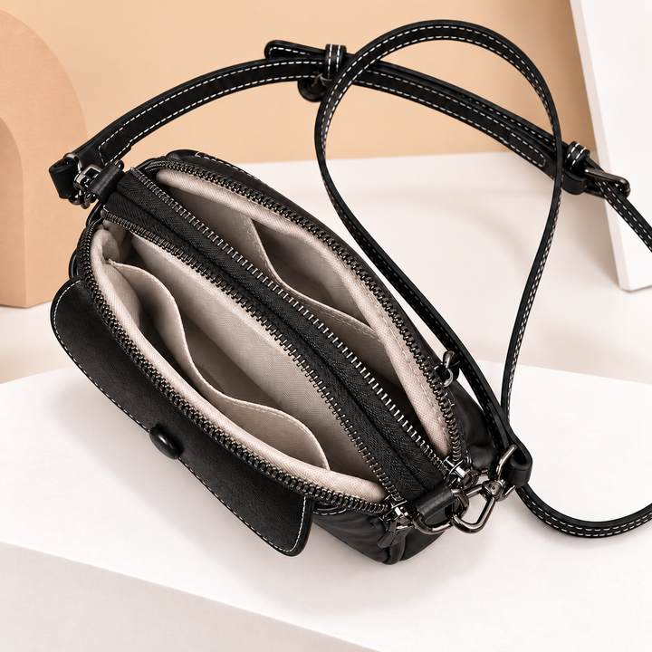 Multi Pocket Organizer Crossbody Bag