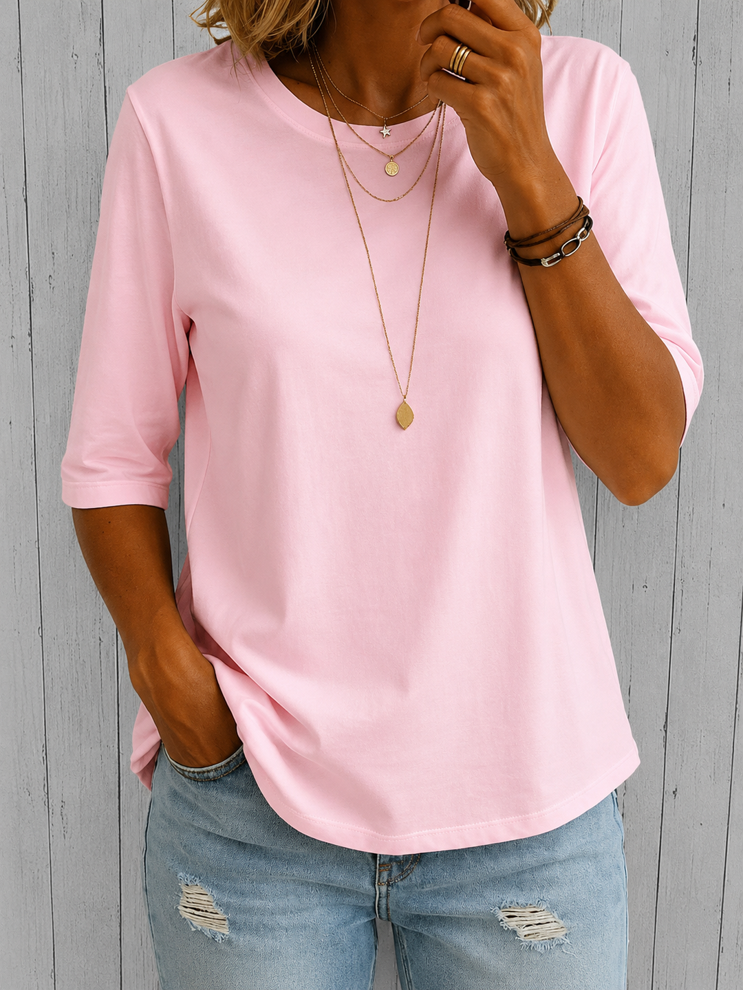 Women’s Oversized Crewneck Short Sleeve T-Shirt