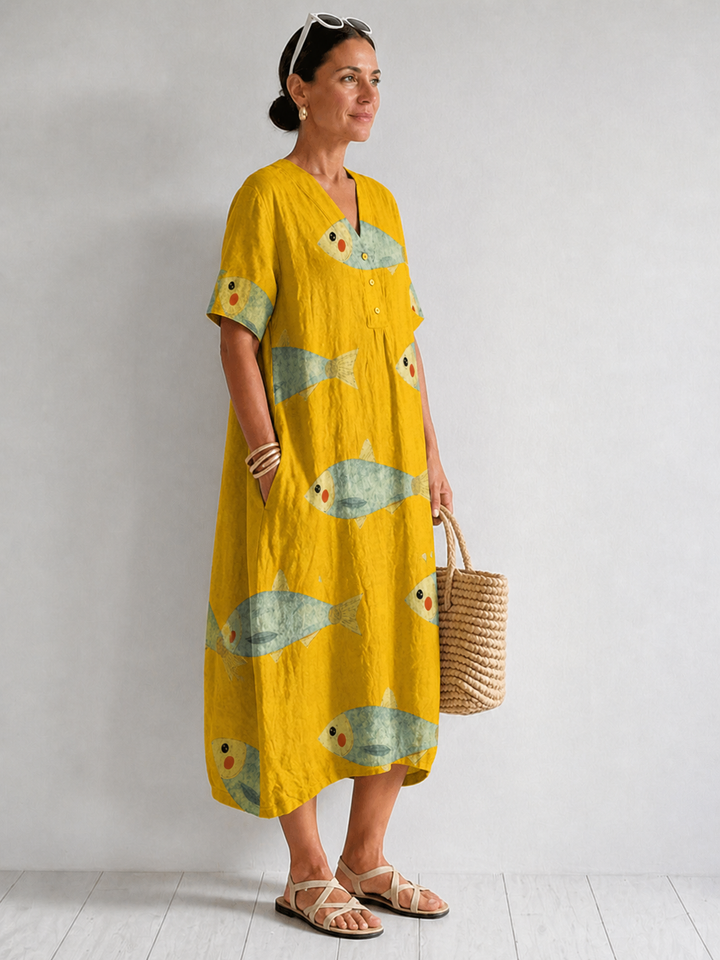 Women’s Abstract Print Casual Dress
