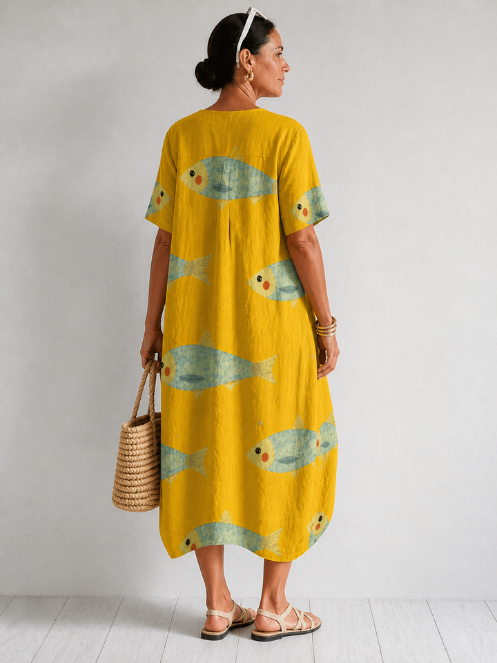 Women’s Abstract Print Casual Dress