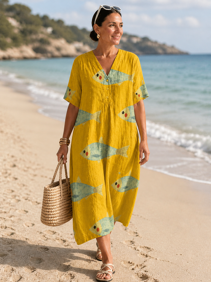 Women’s Abstract Print Casual Dress