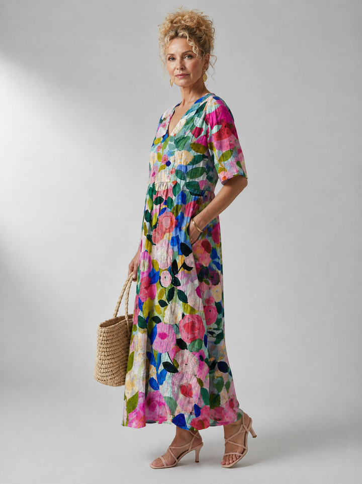 Women’s Vintage Floral Dress