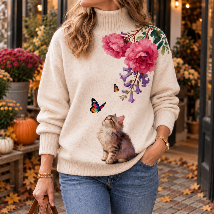 Women’s Soft Ribbed Turtleneck Pullover Sweater