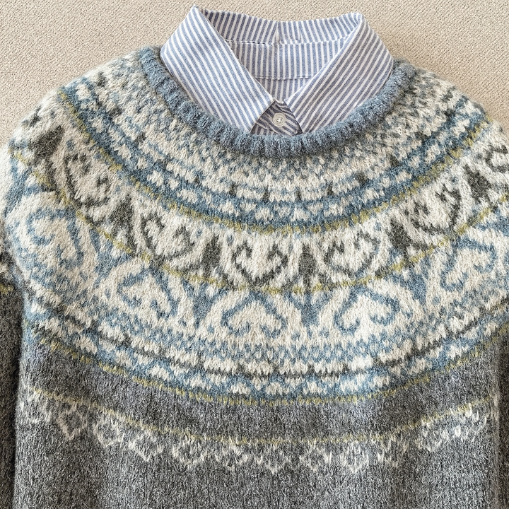 Women’s Circular Yoke Knit Sweater