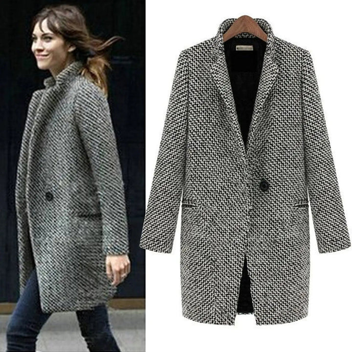 Women’s Elegant Longline Tailored Coat