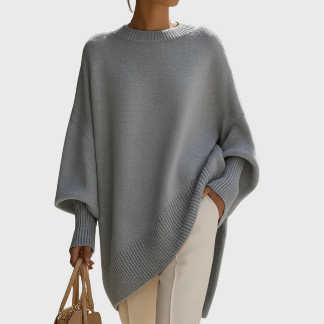 Women’s Oversized Pullover Sweater Poncho