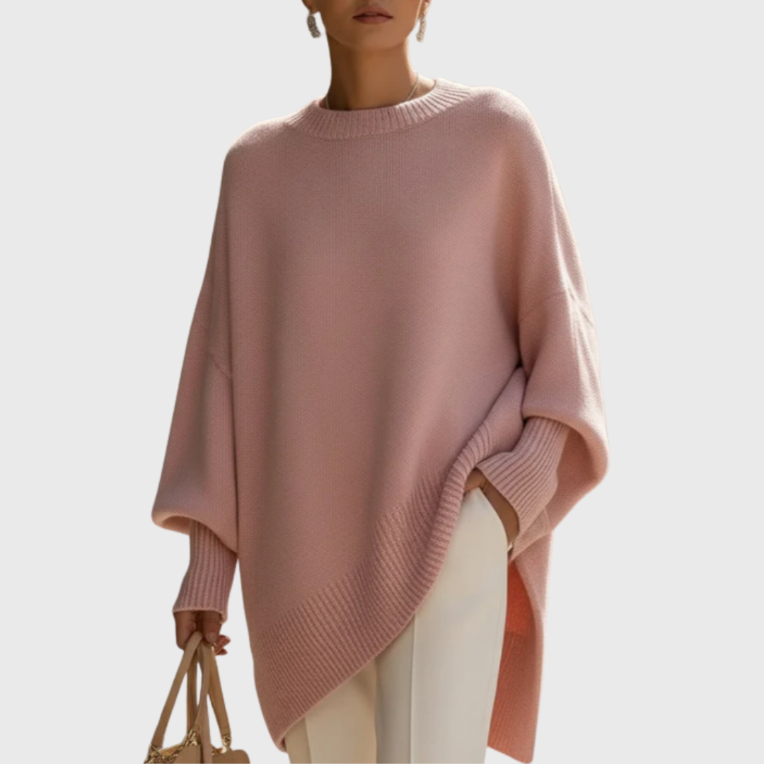 Women’s Oversized Pullover Sweater Poncho