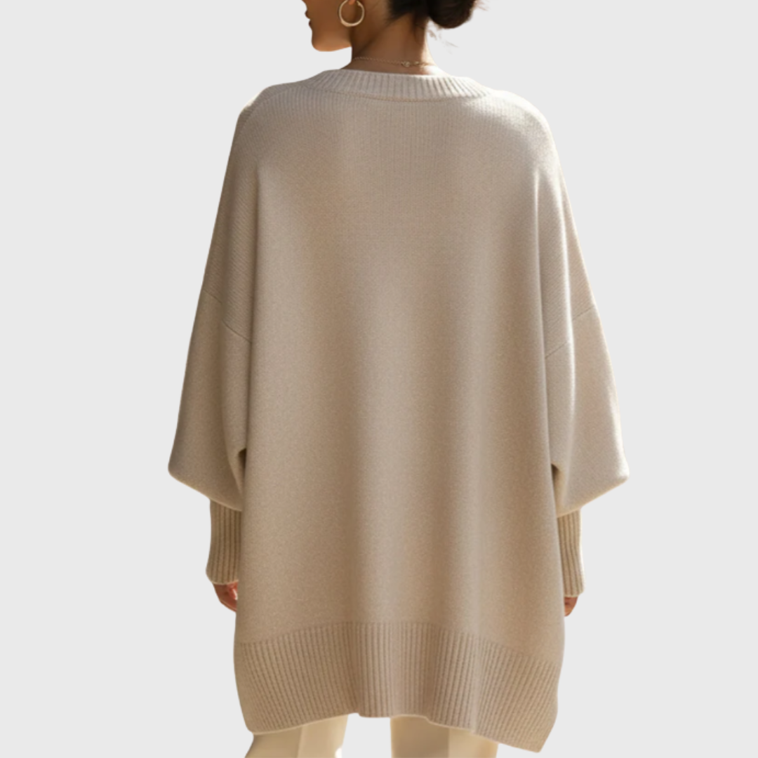 Women’s Oversized Pullover Sweater Poncho