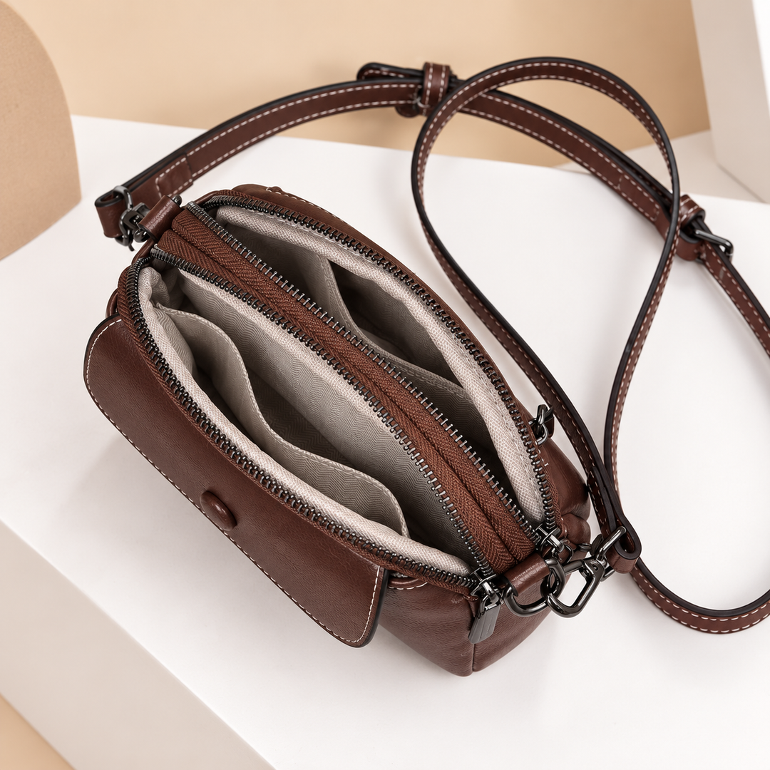 Multi Pocket Organizer Crossbody Bag