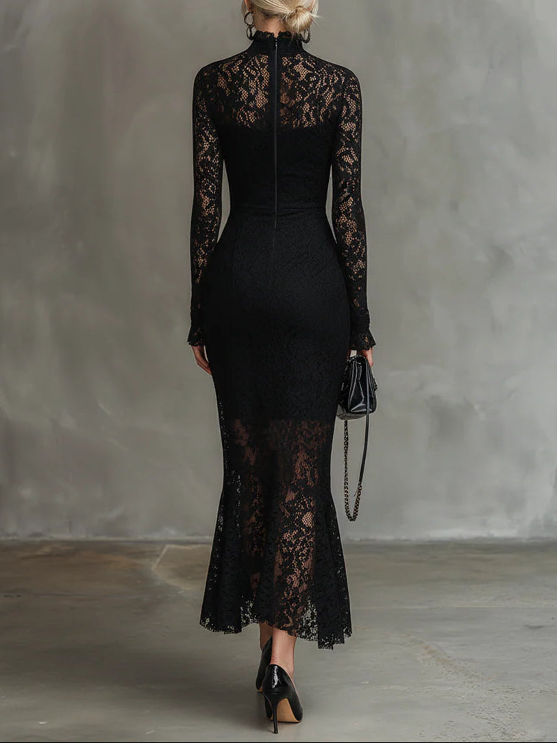 Women’s Black Maxi Evening Dress