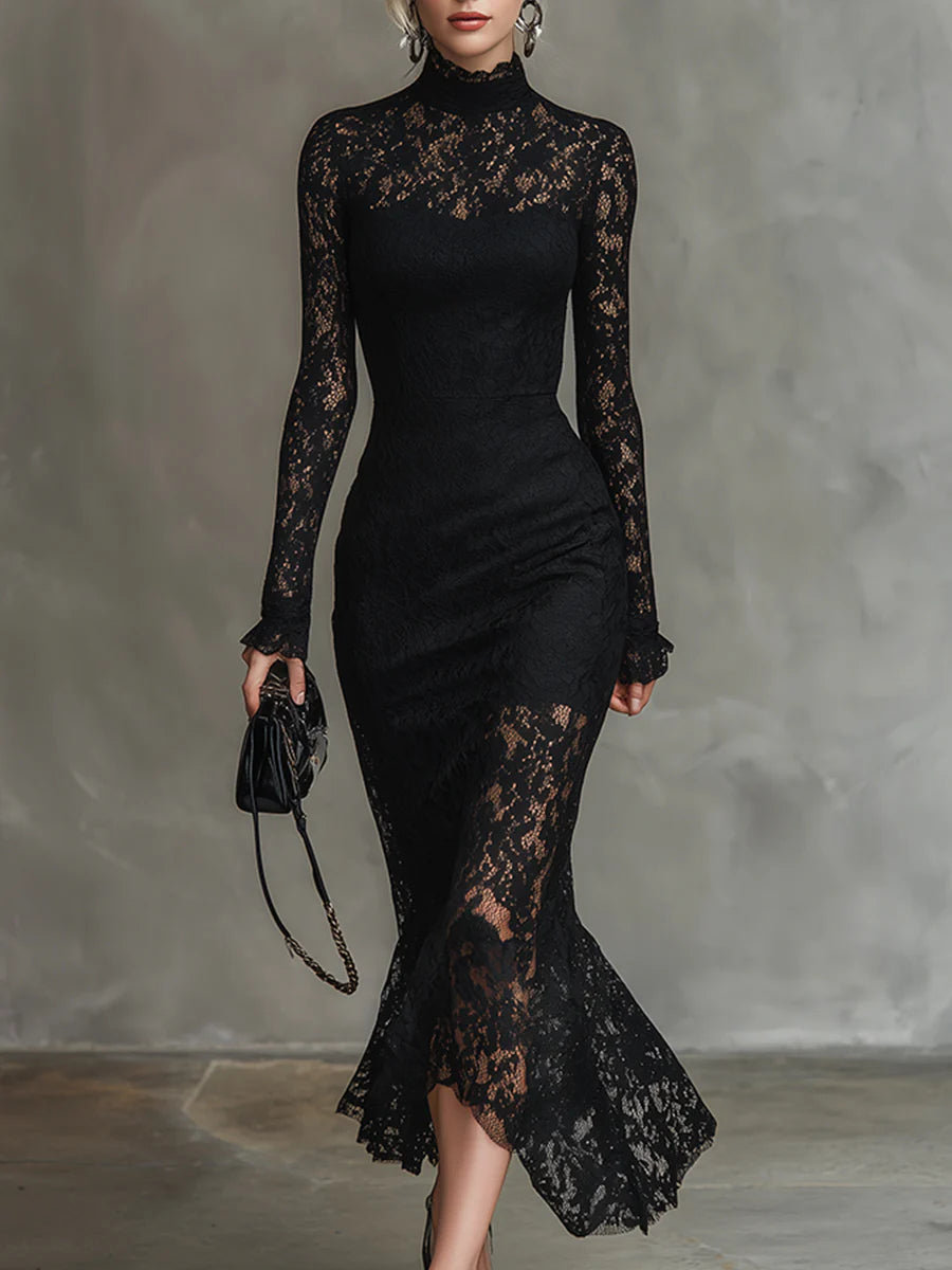 Women’s Black Maxi Evening Dress