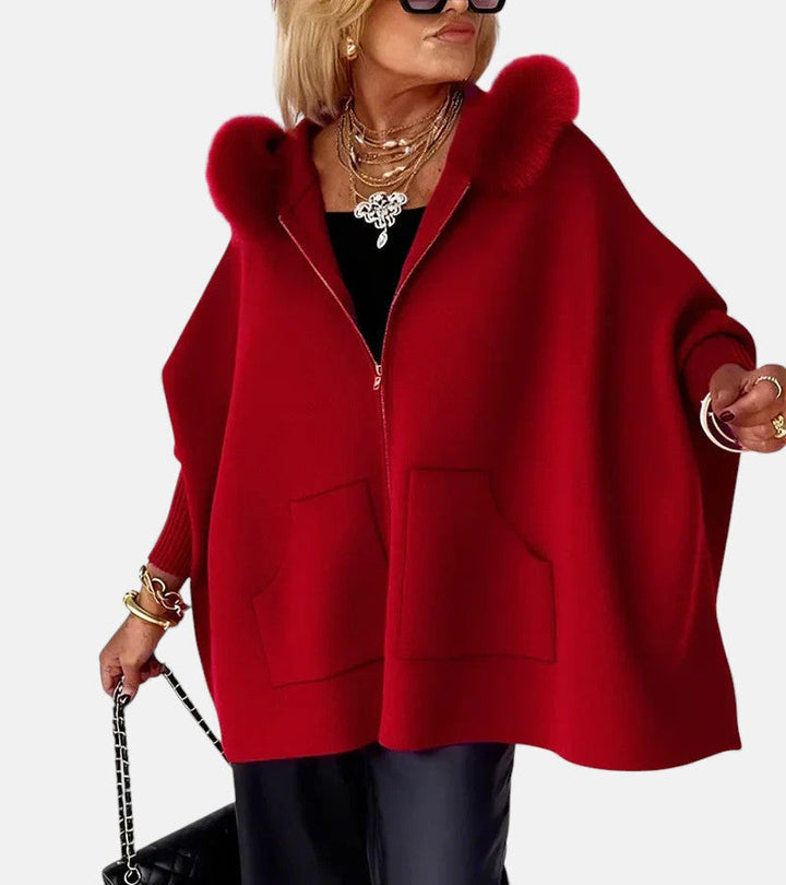 Women’s Winter Hooded Fur Collar Coat