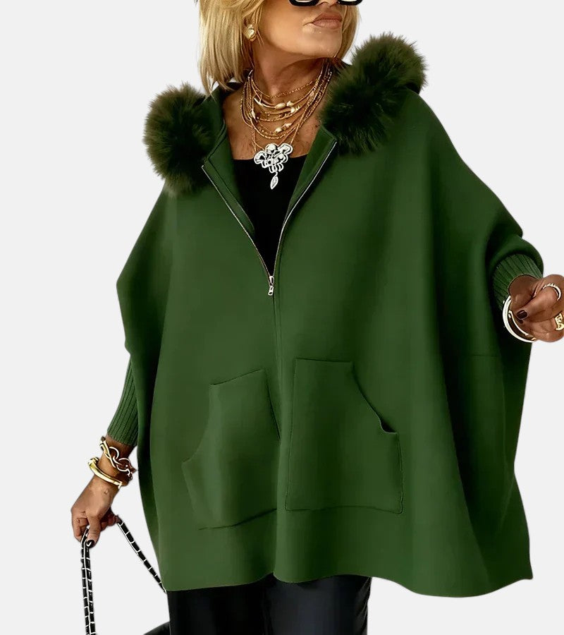 Women’s Winter Hooded Fur Collar Coat