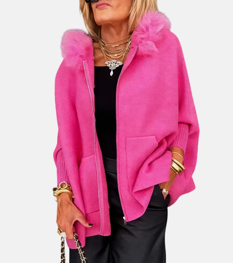 Women’s Winter Hooded Fur Collar Coat