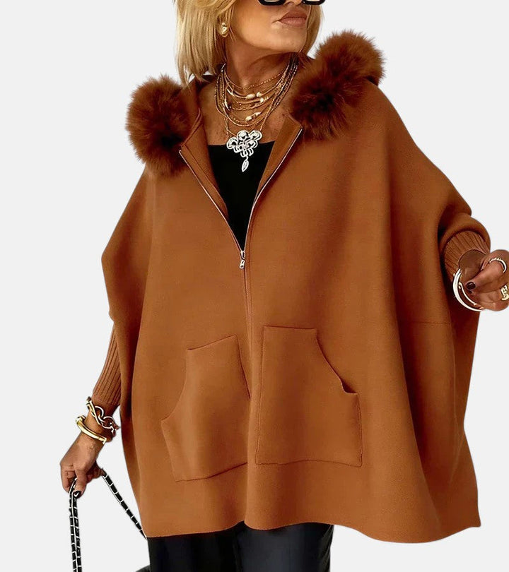 Women’s Winter Hooded Fur Collar Coat