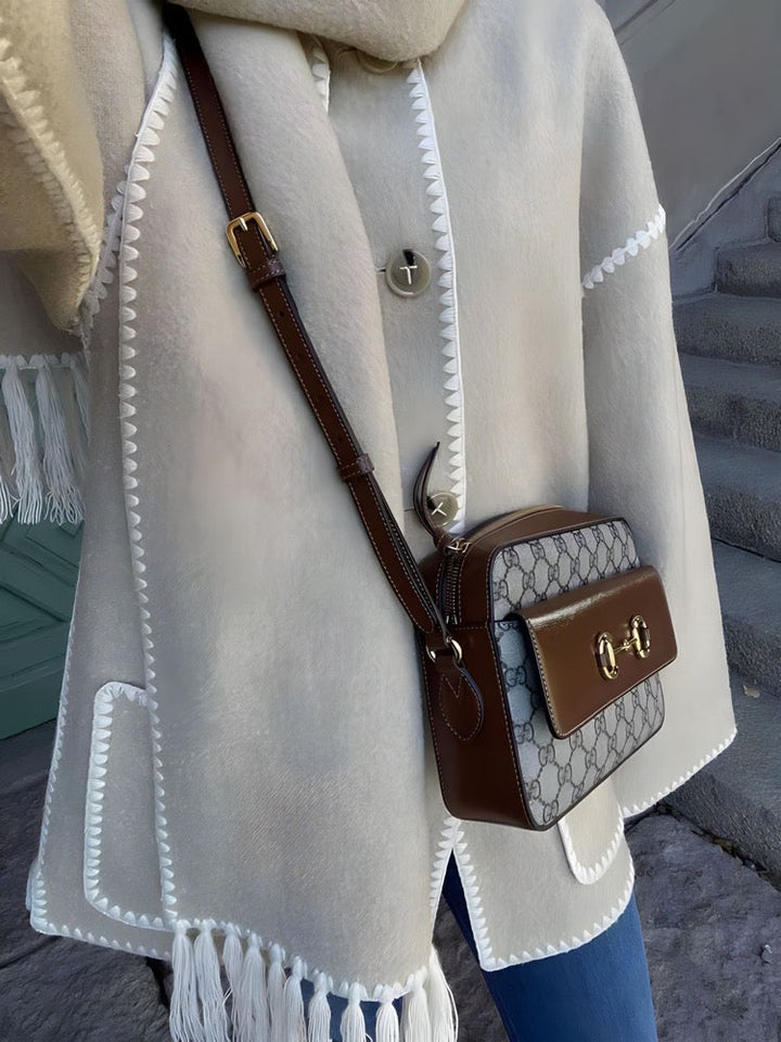 Women’s Fringed Scarf Jacket