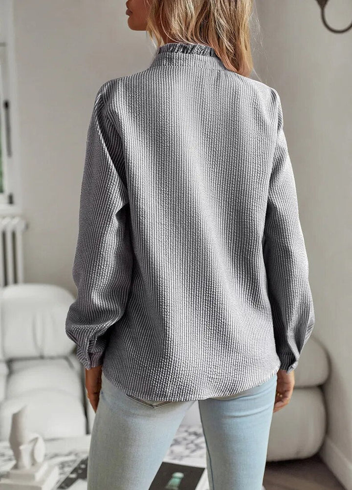 Women’s Polo Collar Button Down Blouse