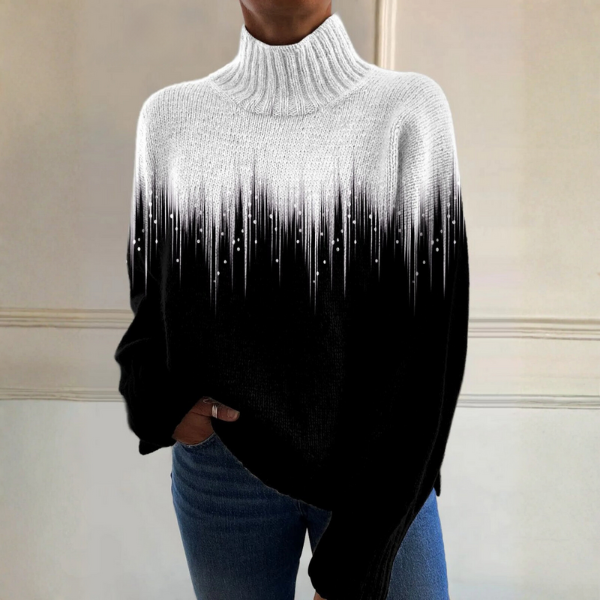 Women’s Ribbed Long Sleeve Turtleneck Top