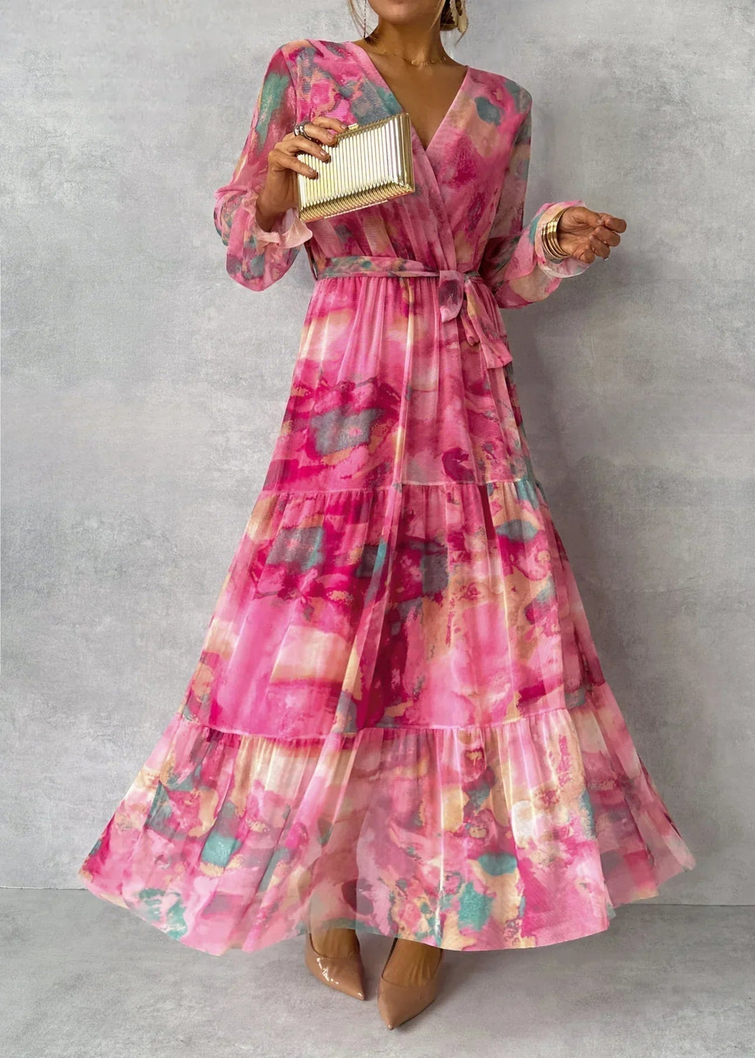 Women’s Summer Floral Print Wrap Dress