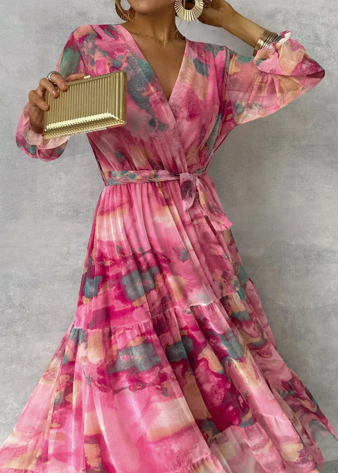 Women’s Summer Floral Print Wrap Dress