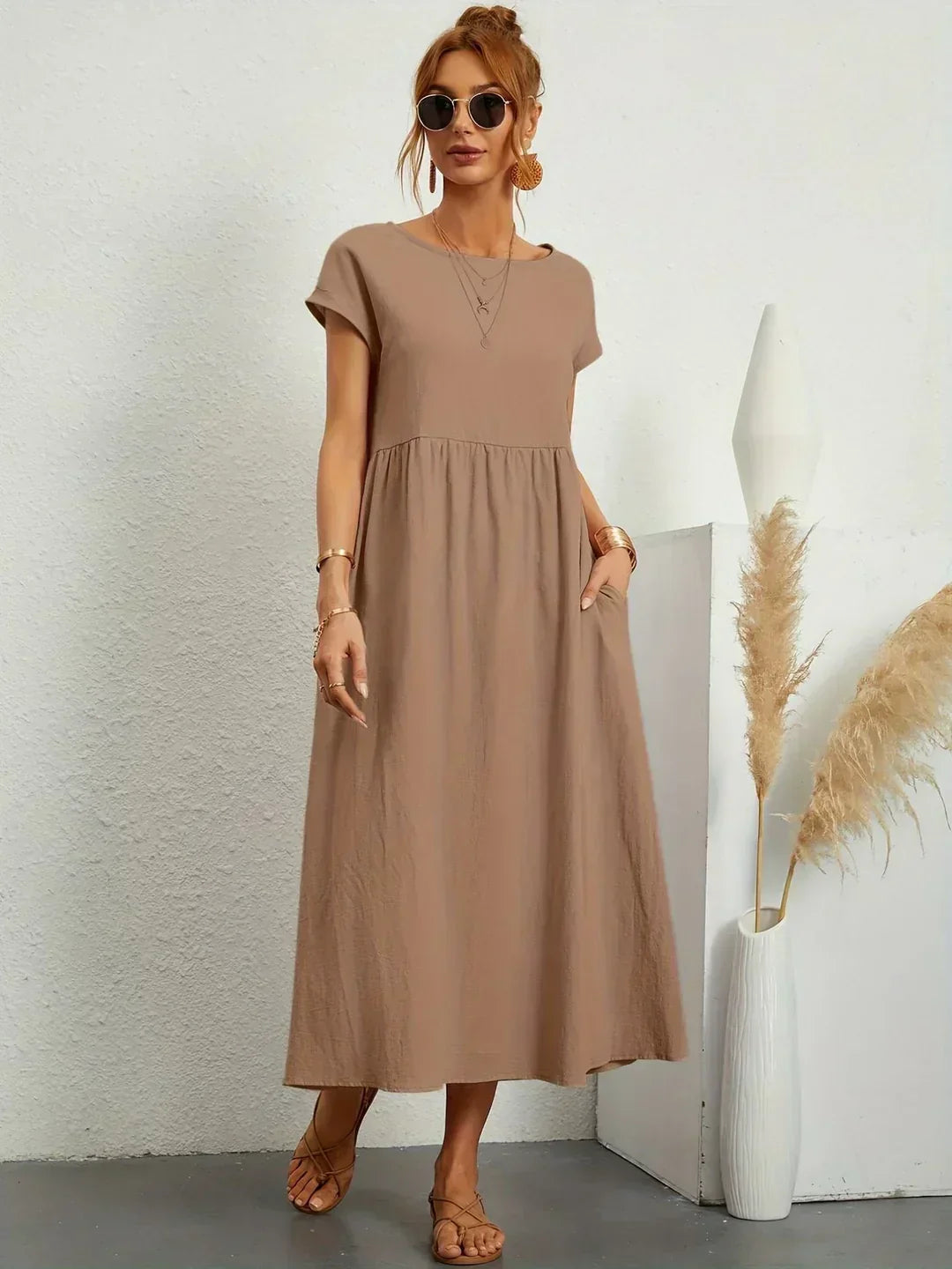Women’s Elegant Flowy Midi Dress