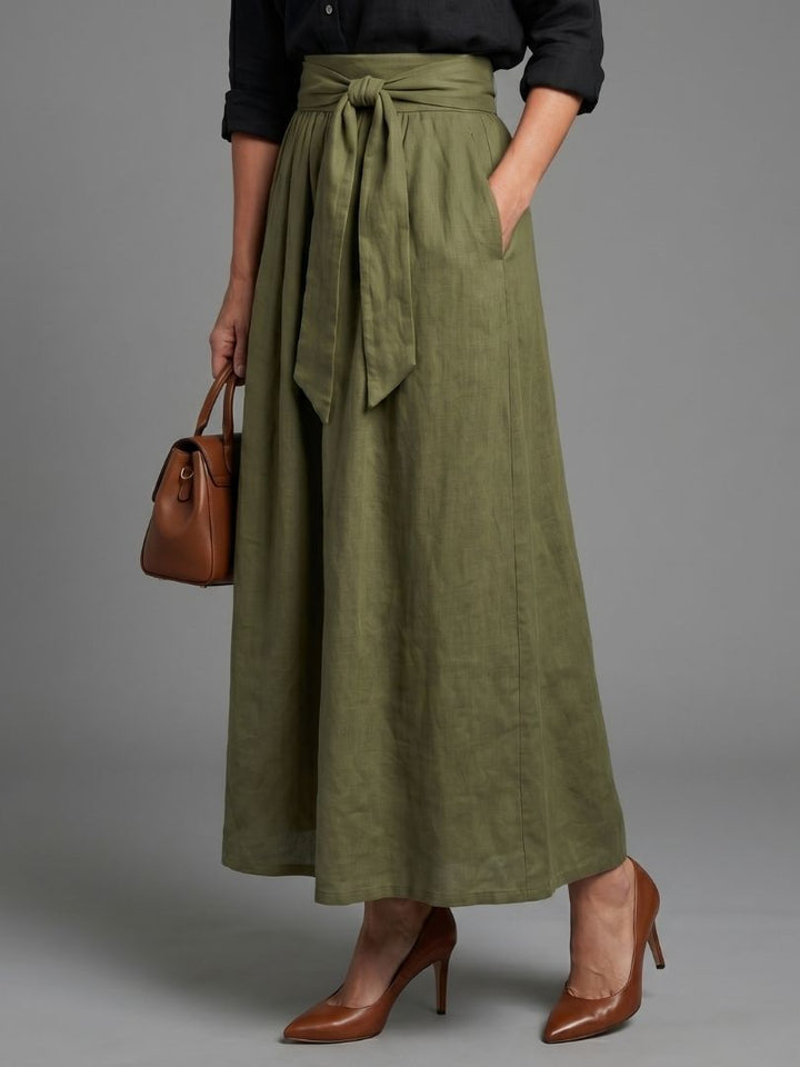 Women’s Two-Piece Blouse And Midi Skirt Set
