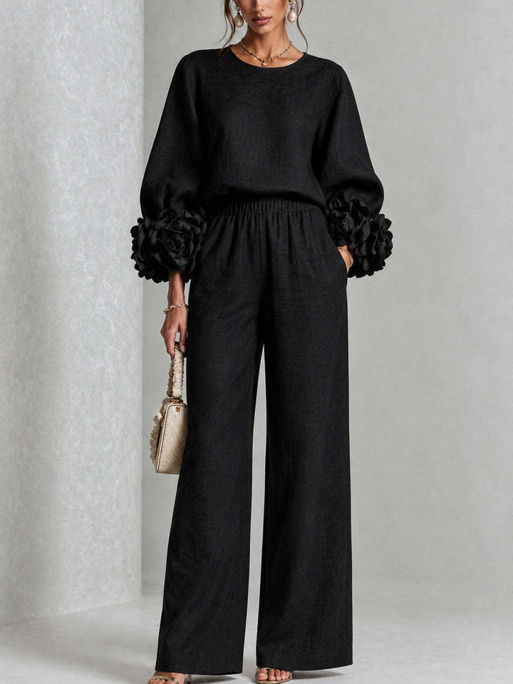 Women’s Floral Cuff Two-Piece Set