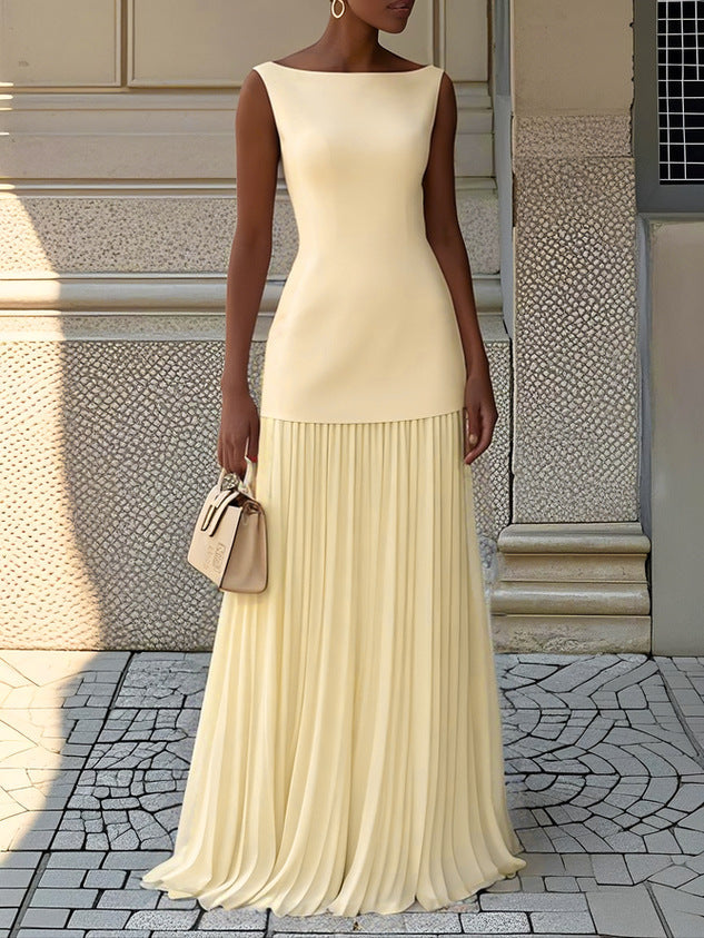 Women’s Pleated Maxi Dress