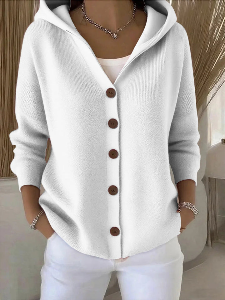 Women's V-Neck Button-Front Knit Cardigan
