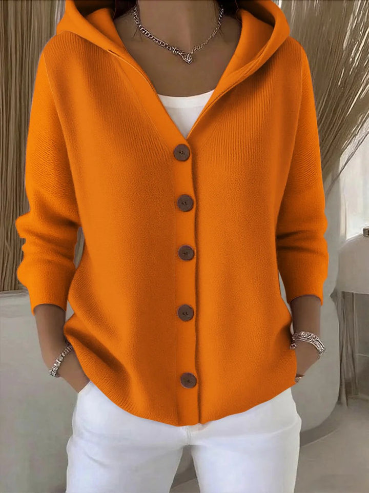Women's V-Neck Button-Front Knit Cardigan