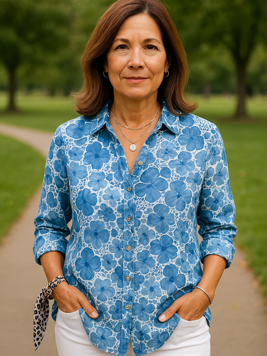 Women’s Long Sleeve Button Down Shirt