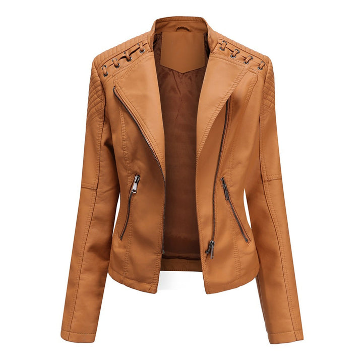 Women’s Asymmetrical Zip Quilted Moto Jacket