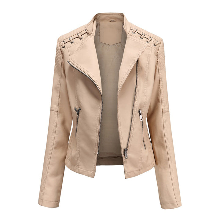 Women’s Asymmetrical Zip Quilted Moto Jacket