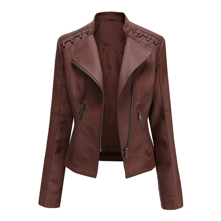 Women’s Asymmetrical Zip Quilted Moto Jacket