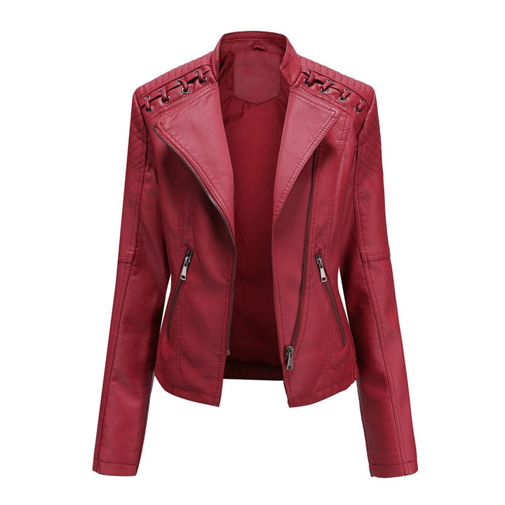 Women’s Asymmetrical Zip Quilted Moto Jacket