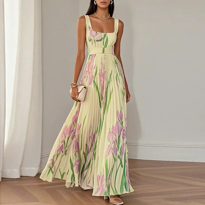 Women’s Floral A-Line Maxi Dress