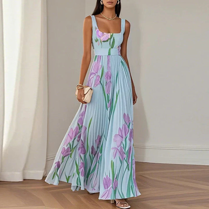 Women’s Floral A-Line Maxi Dress
