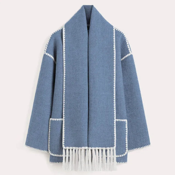 Women’s Fringed Scarf Jacket