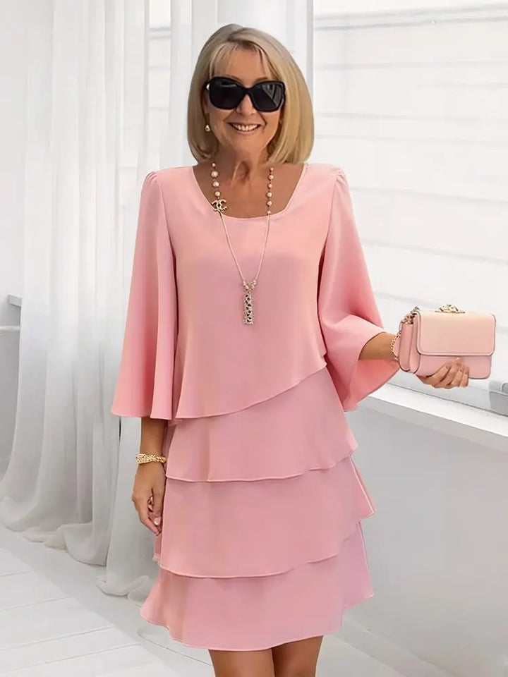 Women’s Elegant Ruffle Evening Dress