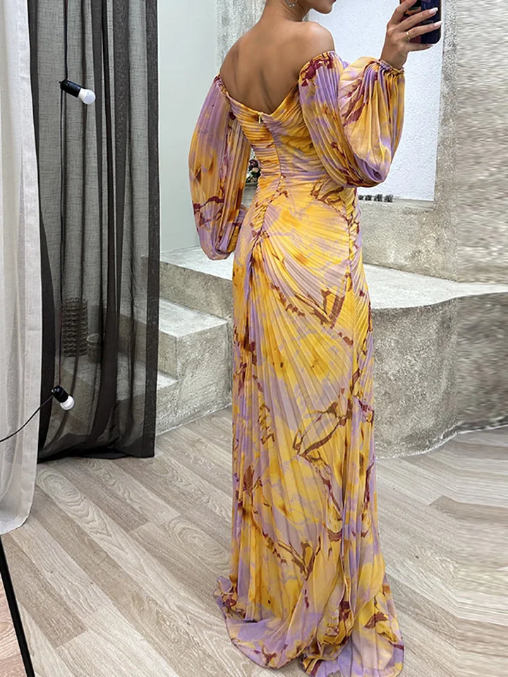 Women’s Elegant V-Neck Evening Dress