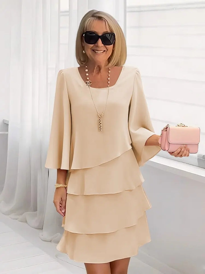 Women’s Elegant Ruffle Evening Dress
