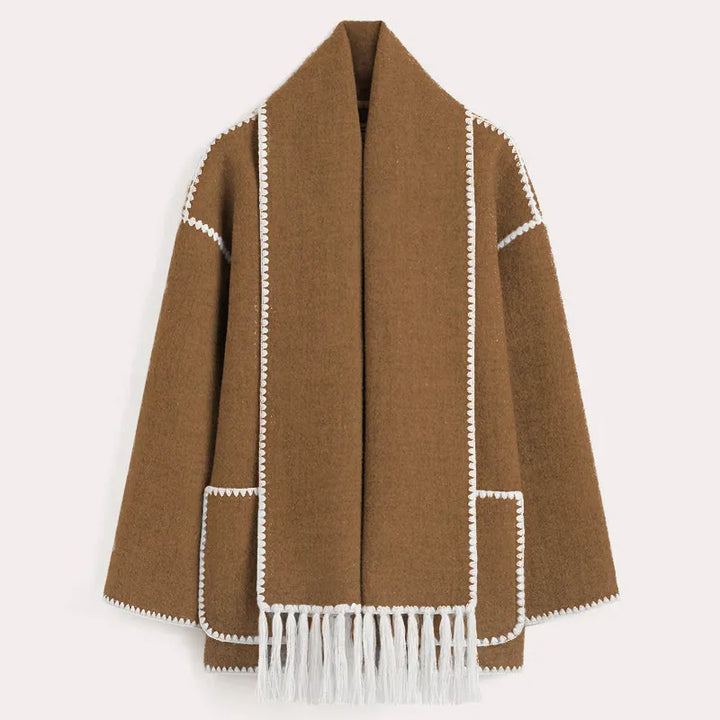 Women’s Fringed Scarf Jacket
