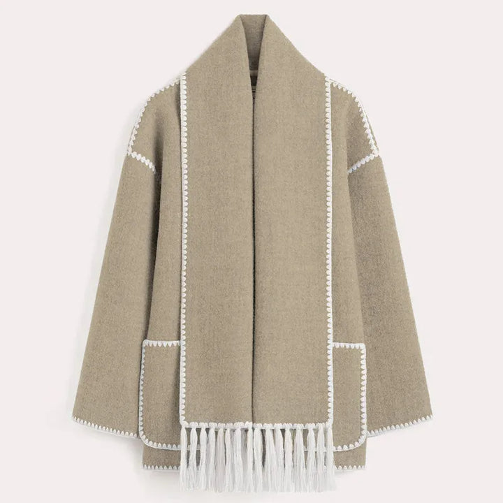 Women’s Fringed Scarf Jacket
