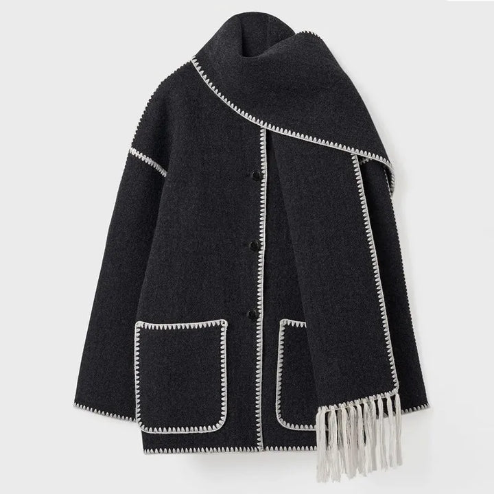 Women’s Fringed Scarf Jacket