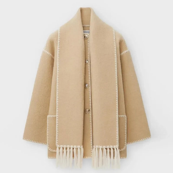 Women’s Fringed Scarf Jacket
